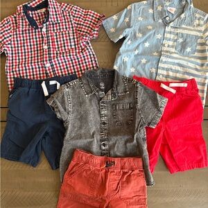 Kids Checkered Red and Blue Shirt